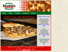 Tablet Screenshot of angelinaspizza.com